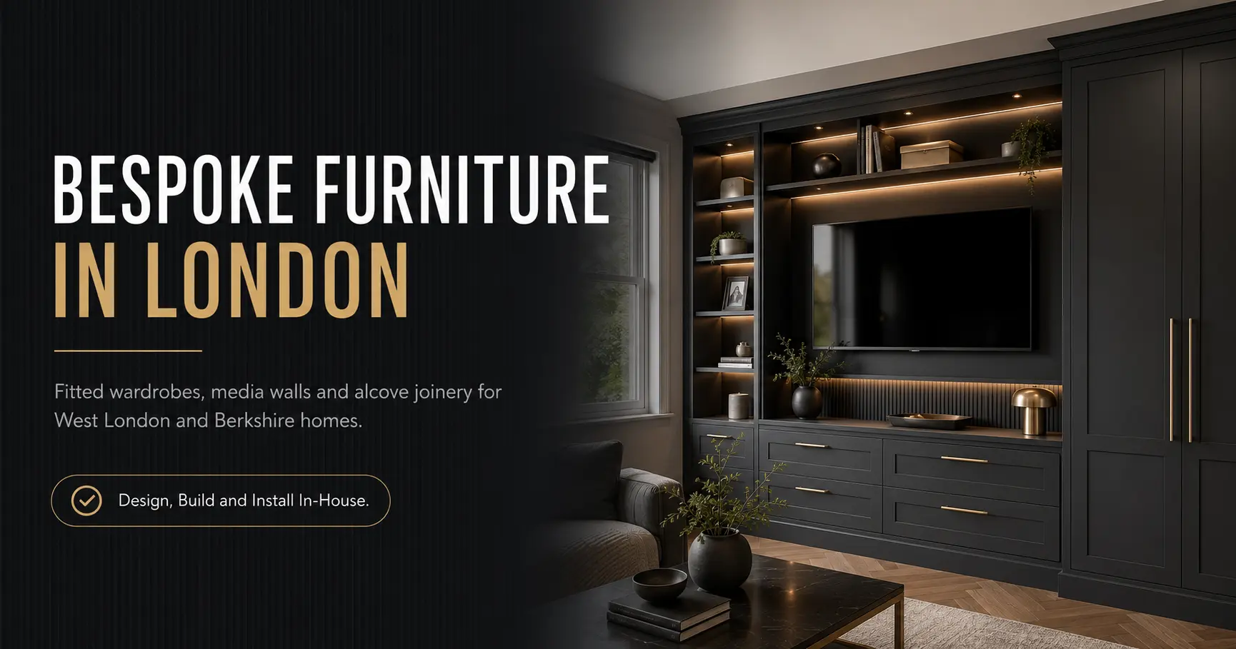 Bespoke furniture and fitted joinery in London by Raj Kitchen and Bedroom Ltd, serving Slough and Berkshire