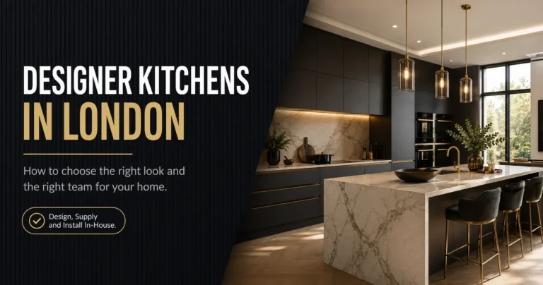 Designer kitchens in London designed and installed by Raj Kitchen and Bedroom Ltd, serving Slough and Berkshire