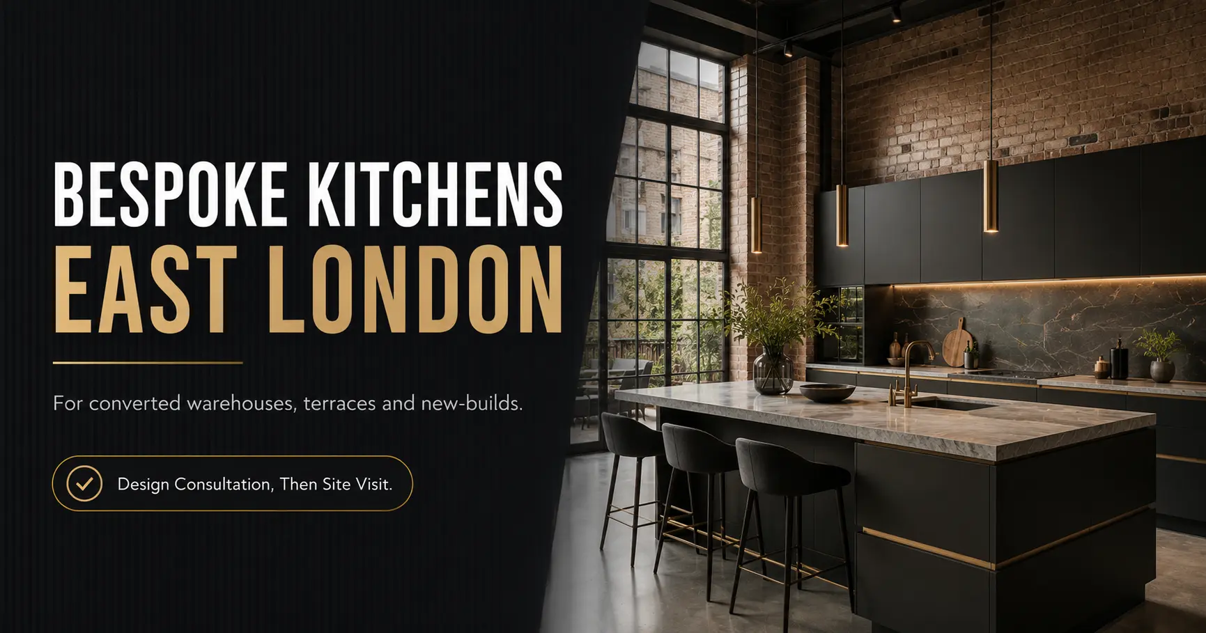 Bespoke kitchens in East London for homes and warehouse conversions by Raj Kitchen and Bedroom Ltd