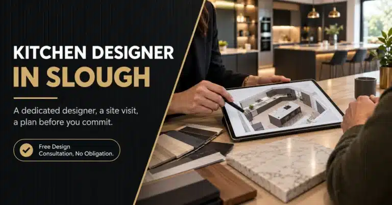 Kitchen designer Slough free design consultation by Raj Kitchen and Bedroom Ltd