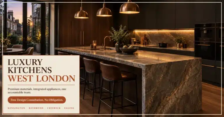 Luxury kitchens West London designed, supplied and fitted by Raj Kitchen and Bedroom Ltd